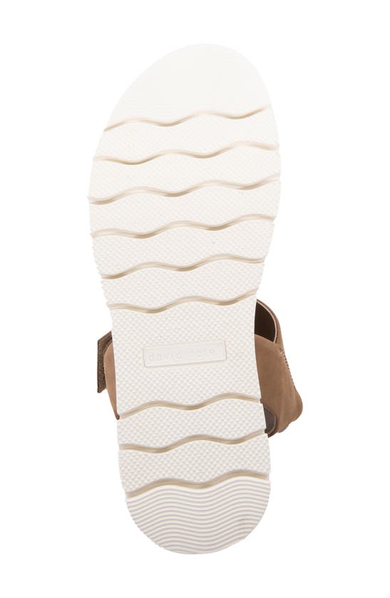 Shop David Tate Goodie Comfort Wedge Slingback Sandal In Gold