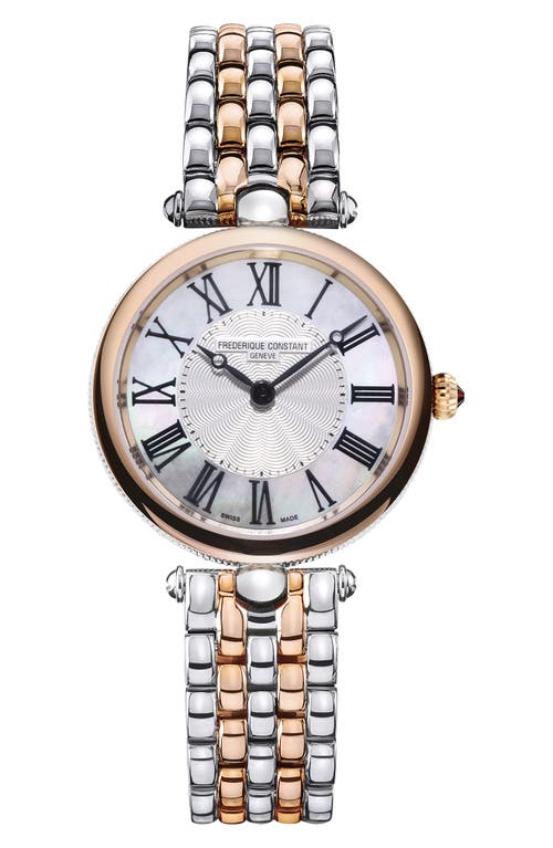Frederique Constant Art Deco Bracelet Watch, 30mm In Two-tone