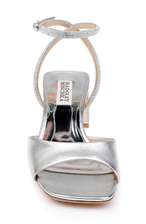 Shop Badgley Mischka Collection Infinity Ii Sandal In Silver