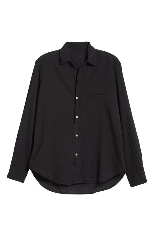 Shop Frank & Eileen Eileen Relaxed Button-up Shirt In Black Light Poplin