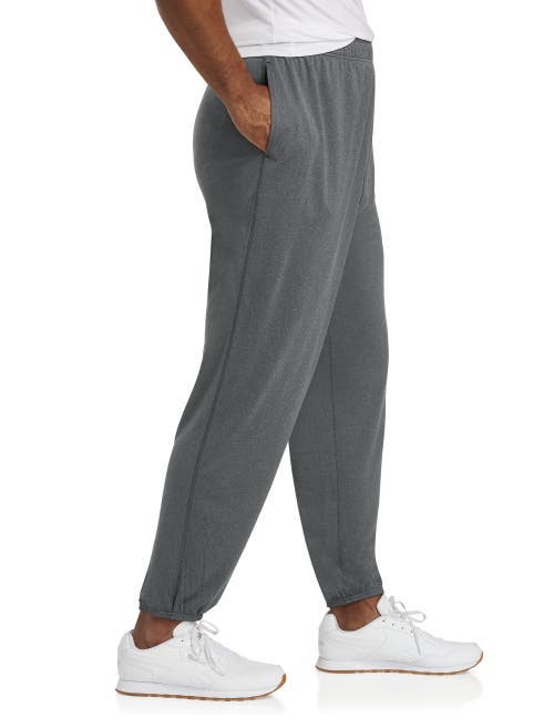 Reebok Performance Jersey Elastic-hem Tech Pants In Granite Heather