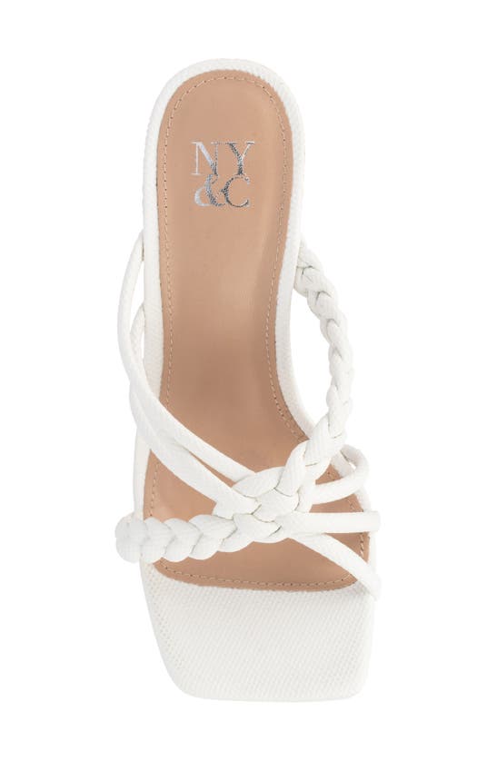 Shop New York And Company Dalia Heeled Sandal In White