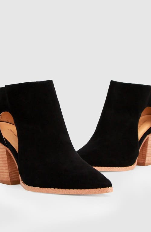 Belle & Bloom Midnight Special Suede Ankle Boot In Black