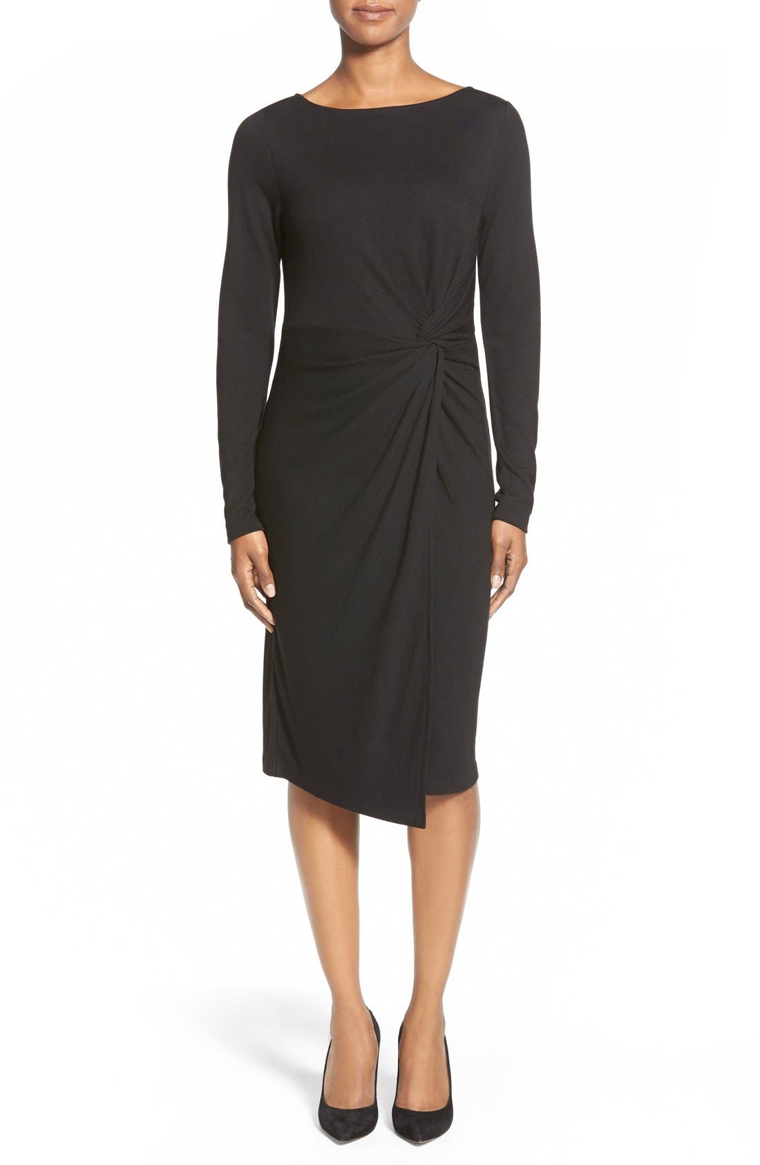 halogen faux wrap dress