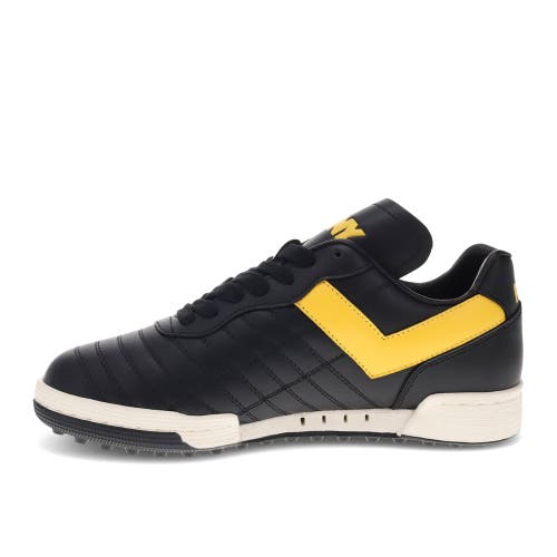 Shop Pony Madrid 82 Sneakers In Black/yellow/green