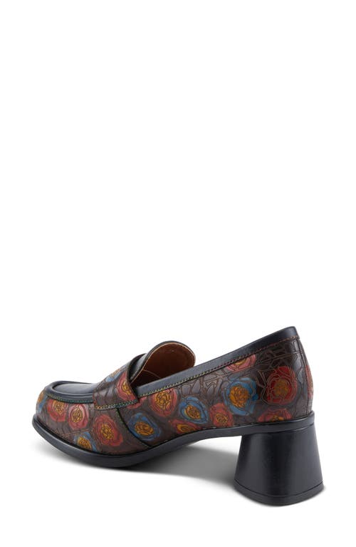 L'artiste By Spring Step Rivoire Loafer Pump In Black Multi
