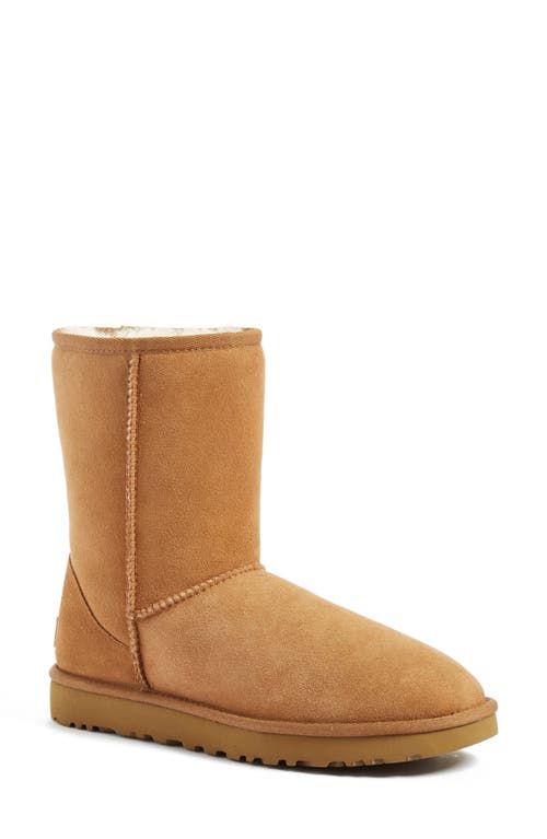 UGG(r) Classic II Genuine Shearling Lined Short Boot in Chestnut Suede