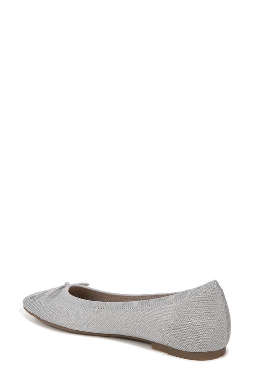 Shop Vionic Klara Knit Ballet Flat In Light Grey/silver