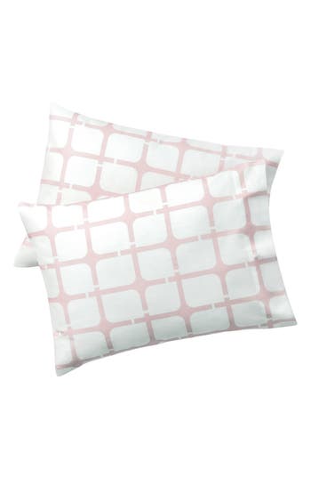 Brooks Brothers Geo Turkish Cotton Pillowcases In White