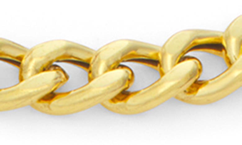 Fzn Curb Chain Anklet In Gold