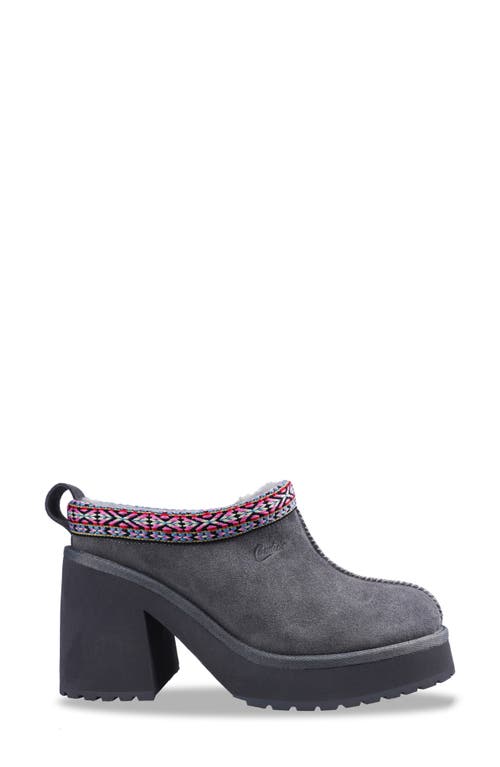 Shop Candies Candie's Leora Platform Clog In Grey Suede