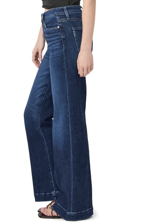 Shop Paige Leenah High Waist Wide Leg Jeans In Sagrada