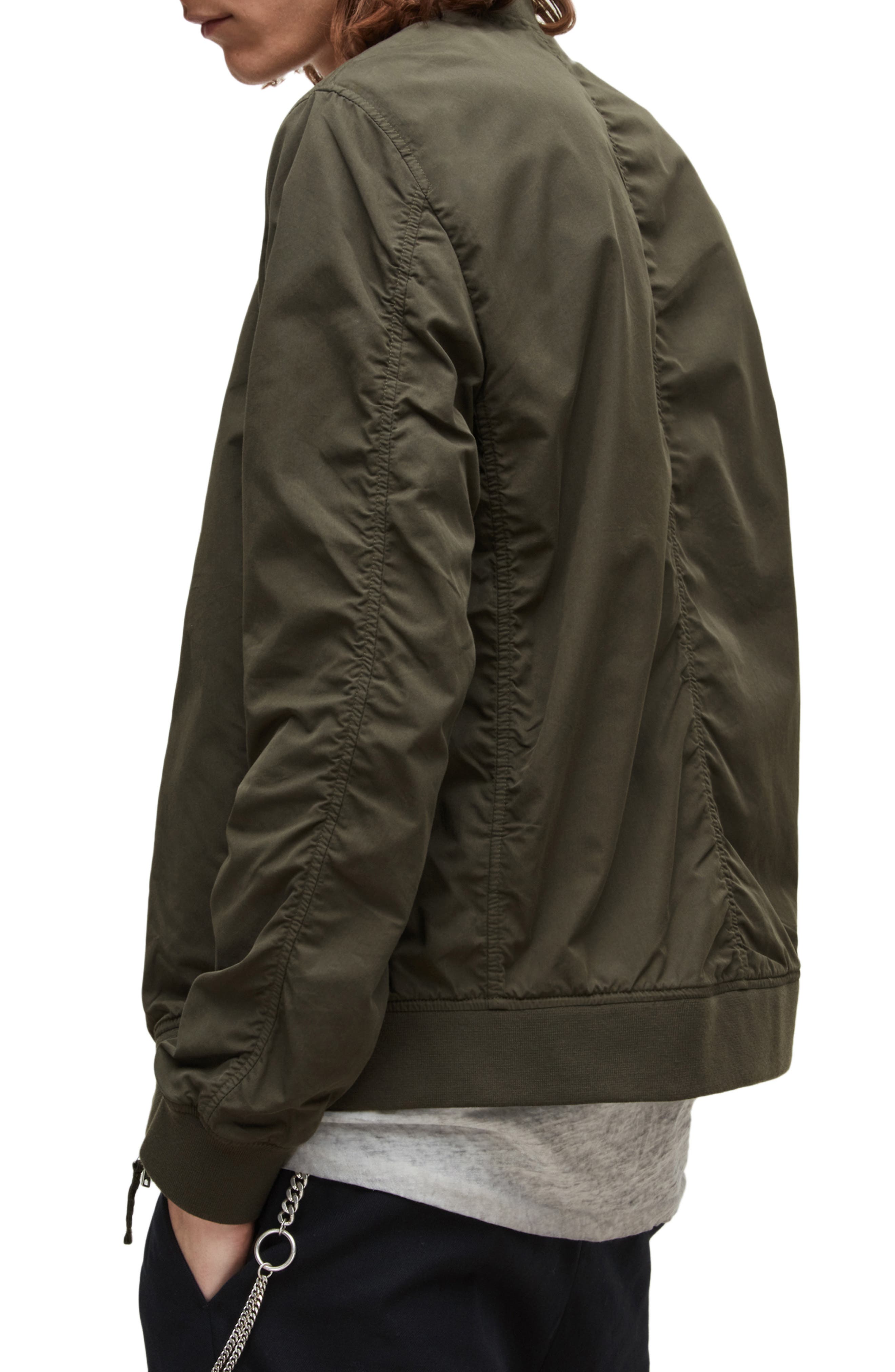 all saints bomber leather jacket
