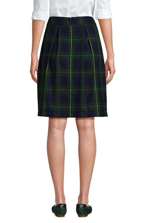 LANDS' END LANDS' END SCHOOL UNIFORM PLAID SKORT TOP OF KNEE