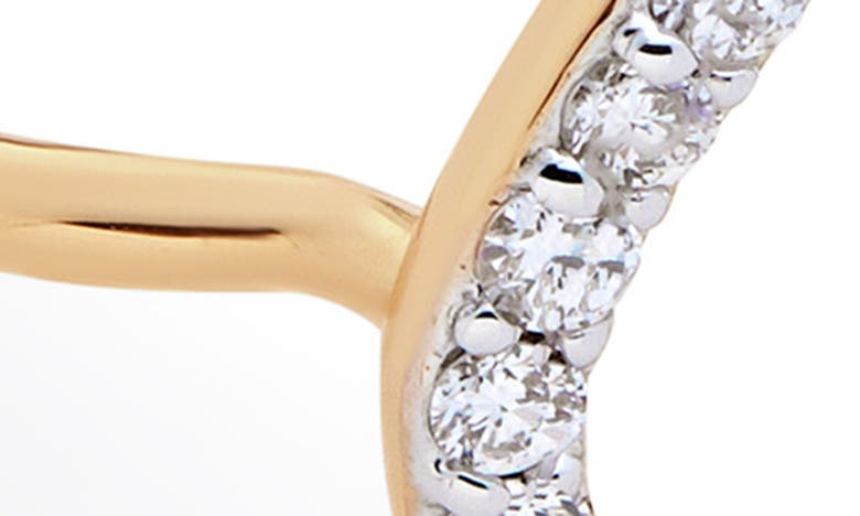 Shop Monica Vinader Riva Lab Created Diamond Kite Ring In Yellow Gold