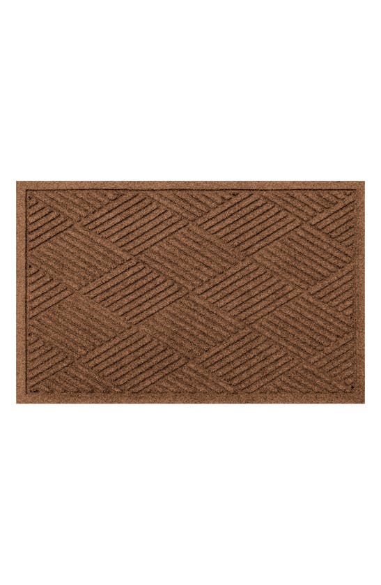 Bungalow Flooring Waterhog Diamonds Floor Mat In Dark Brown