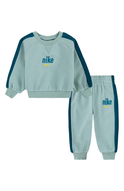 Shop Nike Fleece Pullover Sweater & Joggers Set In Mineral