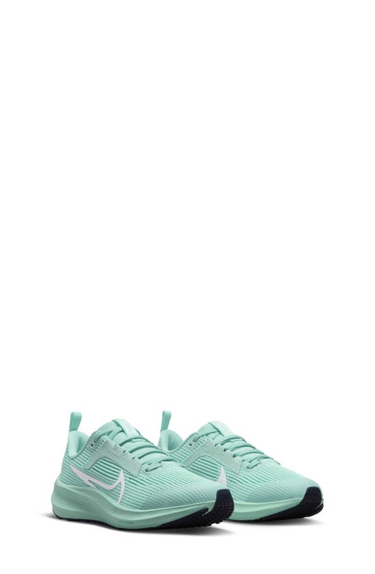 Nike Kids' Air Zoom Pegasus 40 Running Shoe In Emerald/ Jade/ Jade/ White