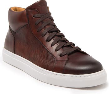 Magnanni Salvi Leather & Suede High-Top Sneaker (Men) | Nordstromrack