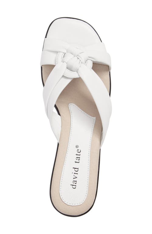 David Tate Verona Sandal In White Leather