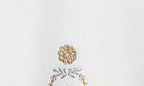 Juliska Heidi Embroidered Napkin, Set Of 4 In Gold/silver