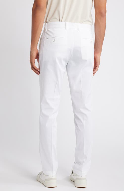 Shop J. Lindeberg Vent Flat Front Performance Golf Pants In White