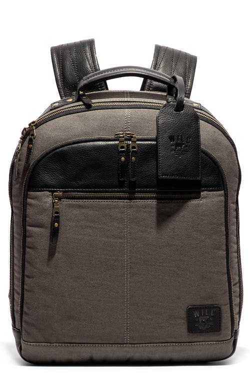 Will Leather Goods Commuter Backpack In Charcoal/black