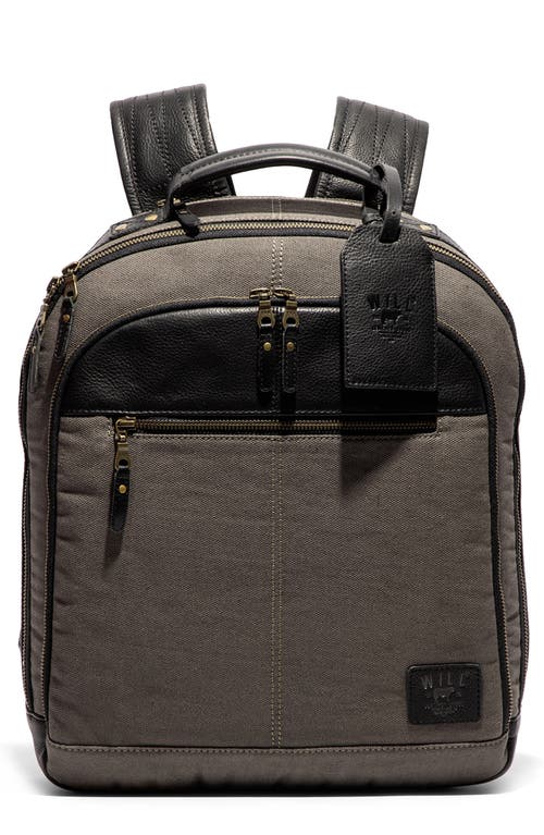 Shop Will Leather Goods Commuter Backpack In Charcoal/black