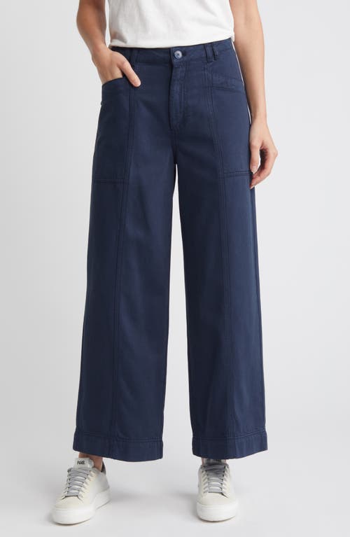 Shop Treasure & Bond Cotton Blend Twill Utility Pants In Navy Blazer