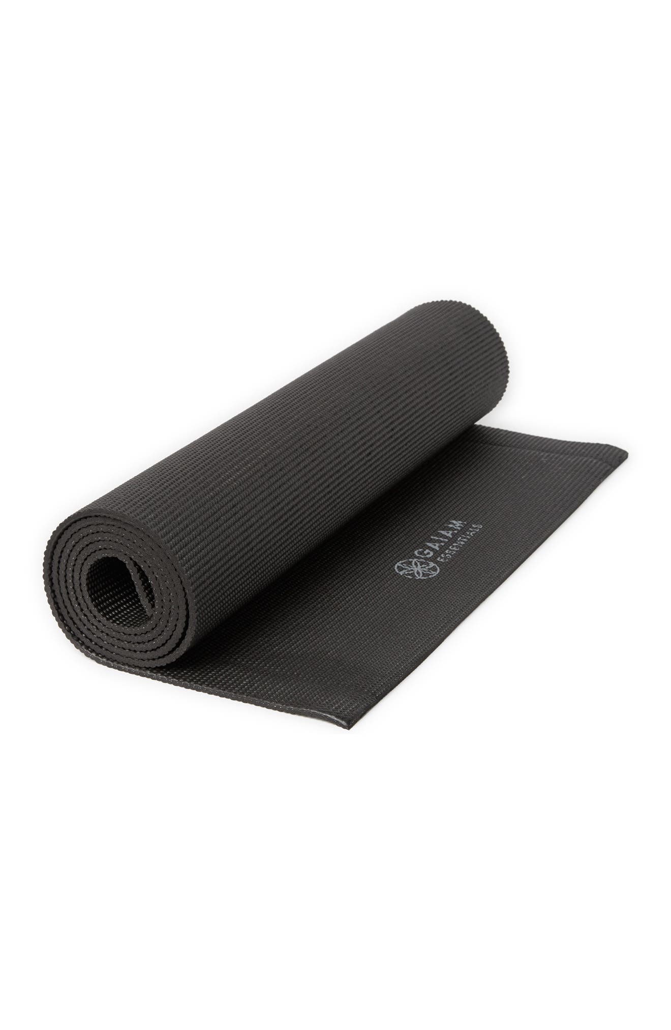 Gaiam 6mm Yoga Mat In Black