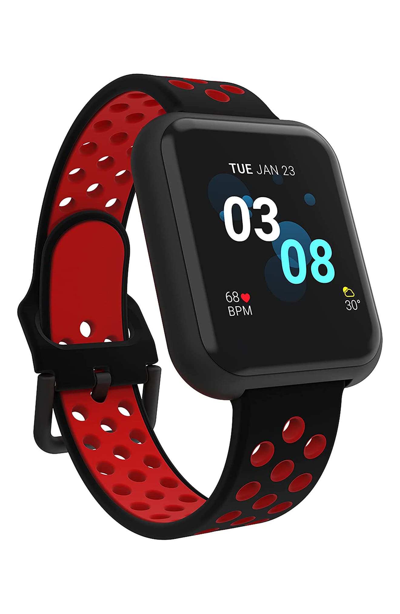 I Touch Itouch Air 3 Smart Watch, 44mm In Black Case/ Black/ Red | ModeSens
