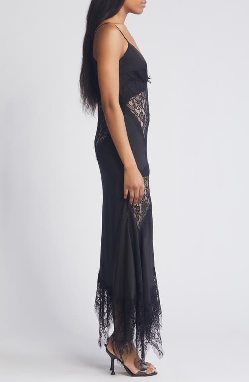 Bardot Dalton Lace Trim Midi Dress In Black