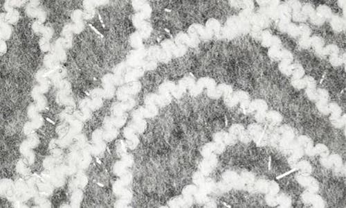 Marcus Adler Yarn Patterned Touchscreen Gloves In Grey