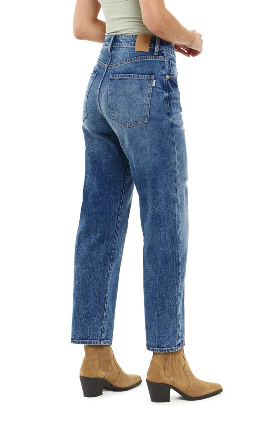 Shop Articles Of Society Smith Straight Leg Ankle Jeans In Deep Lake
