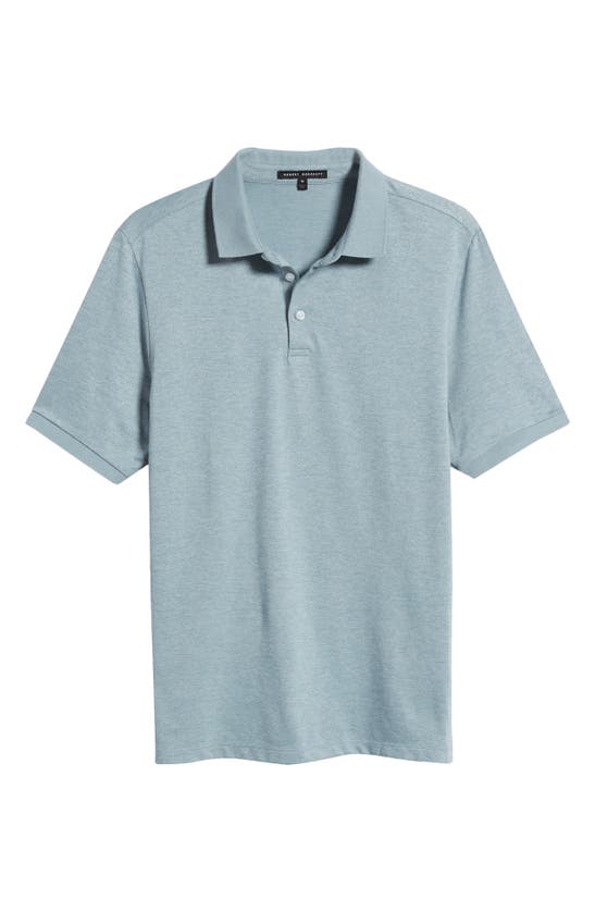 Shop Robert Barakett Maslany Herringbone Polo In Soft Teal