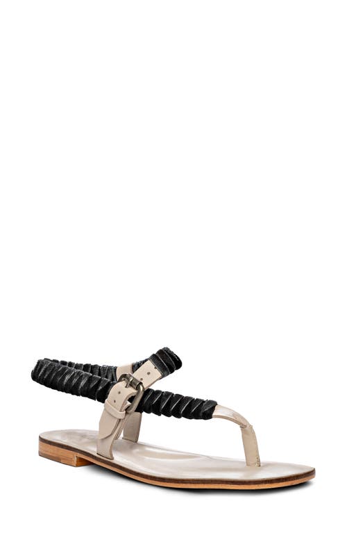 Golo Asymmetric Ankle Strap Sandal in Gnocchi Combo