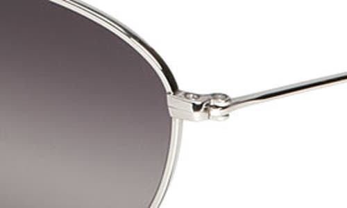 Maui Jim Baby Beach 56mm Polarized Aviator Sunglasses In Silver/neutral Grey