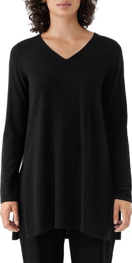 Eileen fisher merino wool tunic shop sweater