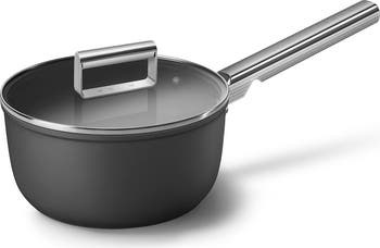 smeg 8-Inch Ceramic Nonstick Saucepan with Lid | Nordstrom