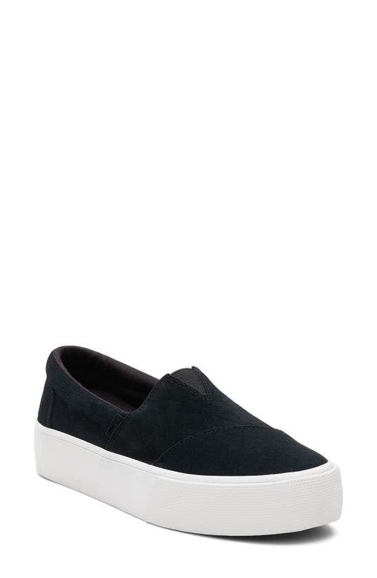 Shop Toms Alpargata Fenix Platform Sneaker In Black