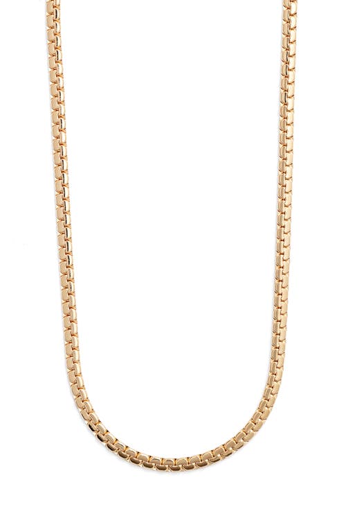 Shop Nordstrom Flattened Box Chain Necklace In Gold