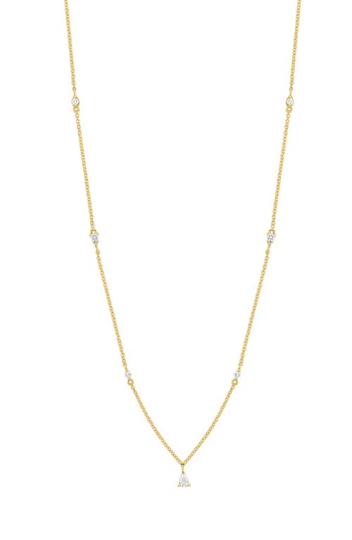 Bony Levy Maya Diamond Station Pendant Necklace in 18K Yellow Gold at Nordstrom
