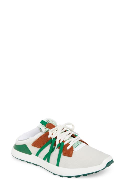 Shop Olukai Manele Golf Shoe In White/bamboo