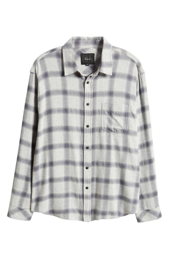 Shop Rails Lennox Plaid Button-up Shirt In Metallic Storm Heather