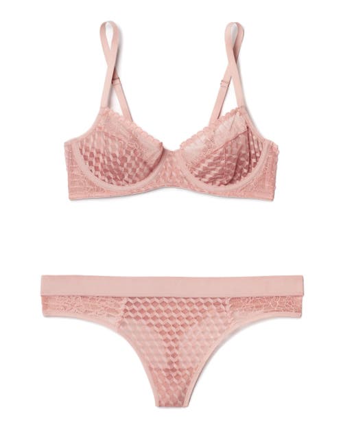 Naia Adaline Unlined Balconette Bra In Medium Beige