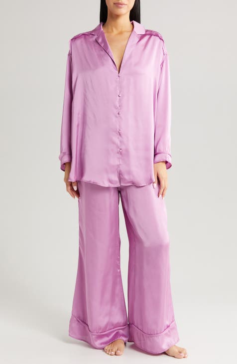 Eddie Bauer Women's Ladies' 4-Piece PJ Set, Sleepwear MED  Purple : Clothing, Shoes & Jewelry