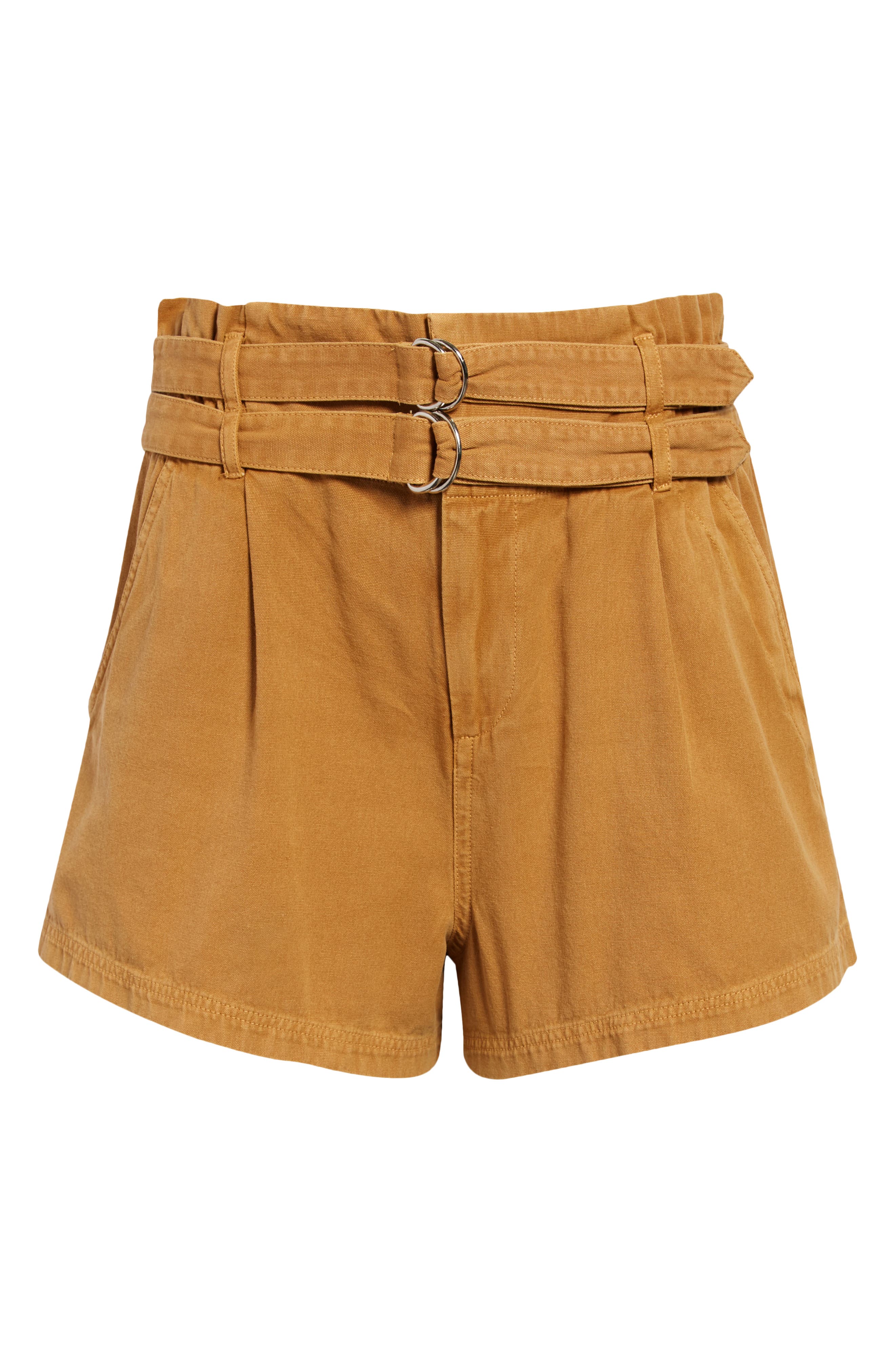 Sea Evelina Double Belted Cotton Shorts in Clay at Nordstrom