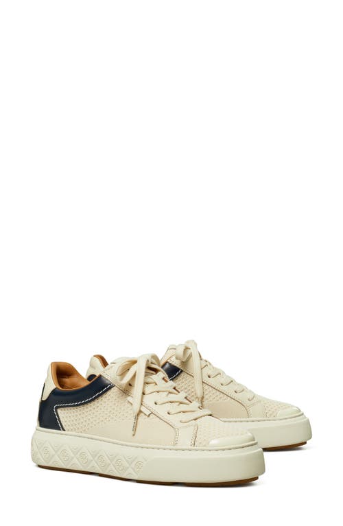 Shop Tory Burch Ladybug Sneaker In Light Cream/navy