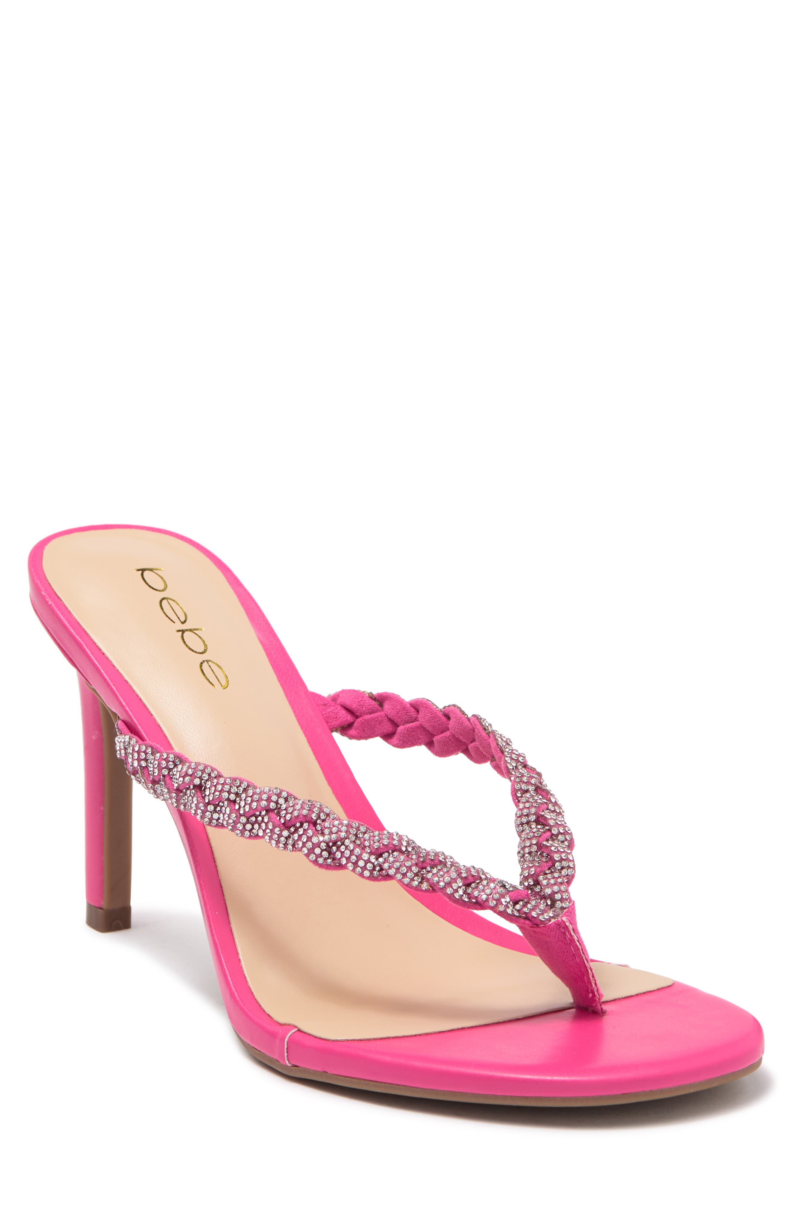 bebe rhinestone sandals