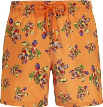 VILEBREQUIN Men Swim Shorts Ultra-Light and Packable Iced Turtles